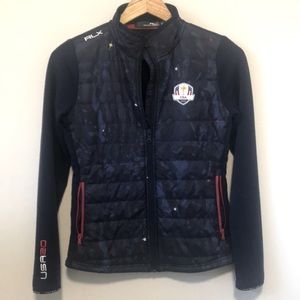 RLX RALPH LAUREN FRONT LIGHT PUFFER SLEEVES AND BACK IS KNIT 🧶 prepwned used